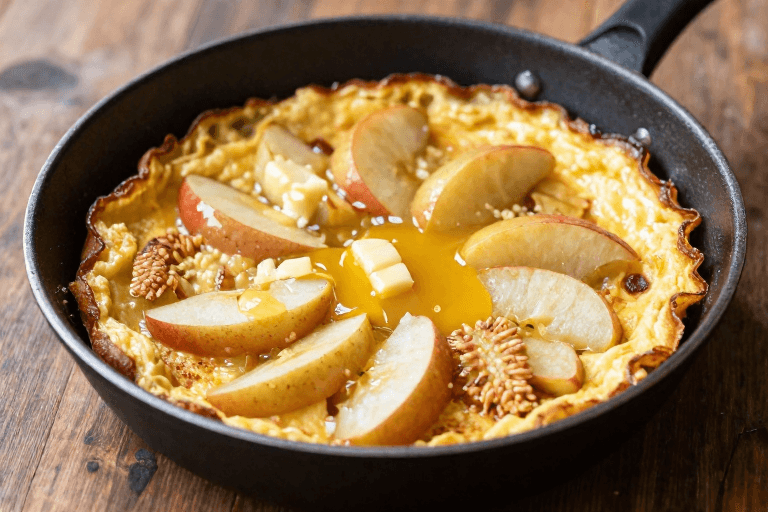 German Baked Apple Pancake