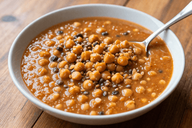 Harira Chickpea and Lentil Soup