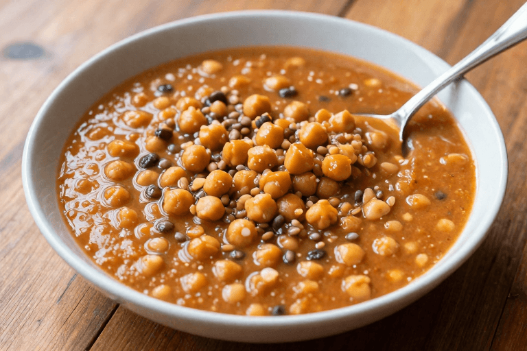 Harira Chickpea and Lentil Soup