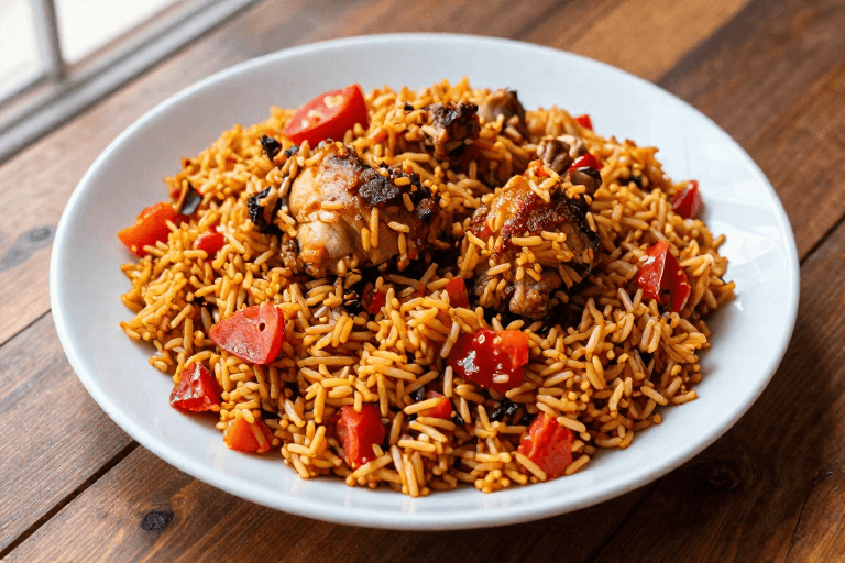 Jollof Rice with Chicken