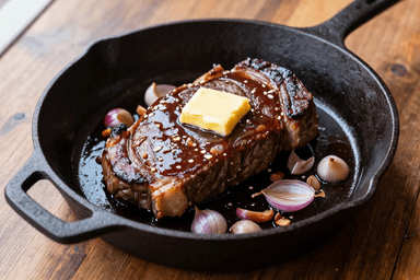 Cast Iron Steak with Pan Sauce