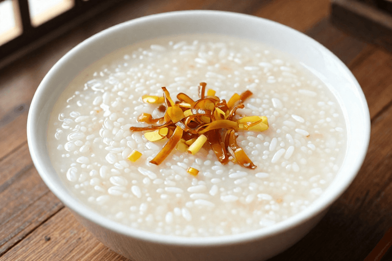 Congee with Ginger and Scallion