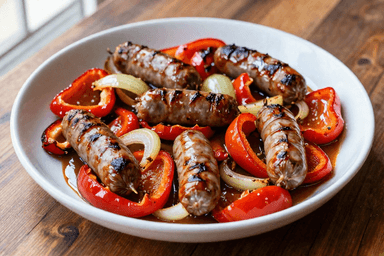 Sheet Pan Sausage and Peppers